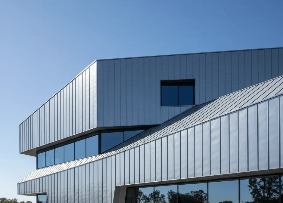 Architectonische toepassingen zink